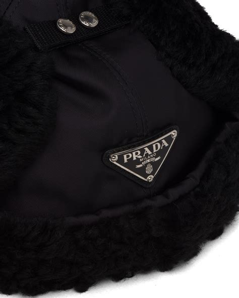 prada fuzzy hat